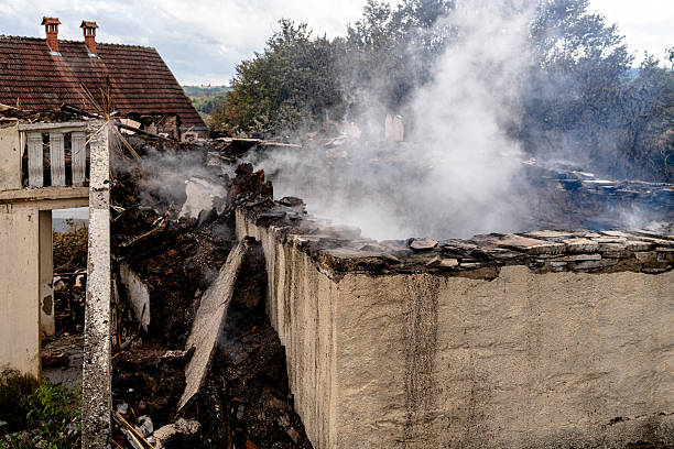 Professional Fire Damage Removal technician working in Warrington, FL